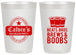 Personalized Bachelor Party 20 oz Frosted Cups - Brews And Boobs | 40031