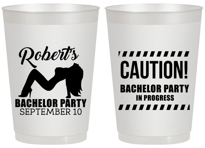 Personalized Bachelor Party 20 oz Frosted Cups - Strip Club | 40037