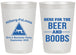 Personalized Bachelor Party 20 oz Frosted Cups - Beer And Boobs | 40040