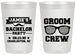Personalized Bachelor Party 20 oz Frosted Cups - Groom Crew | 40047