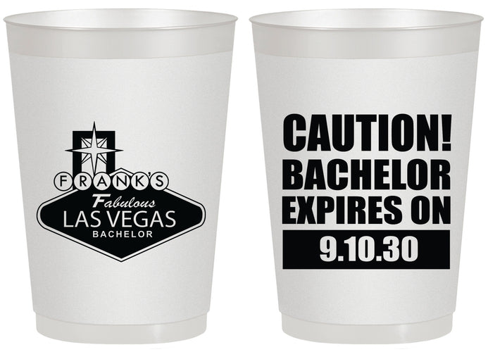 Personalized Bachelor Party 20 oz Frosted Cups - Las Vegas | 40056