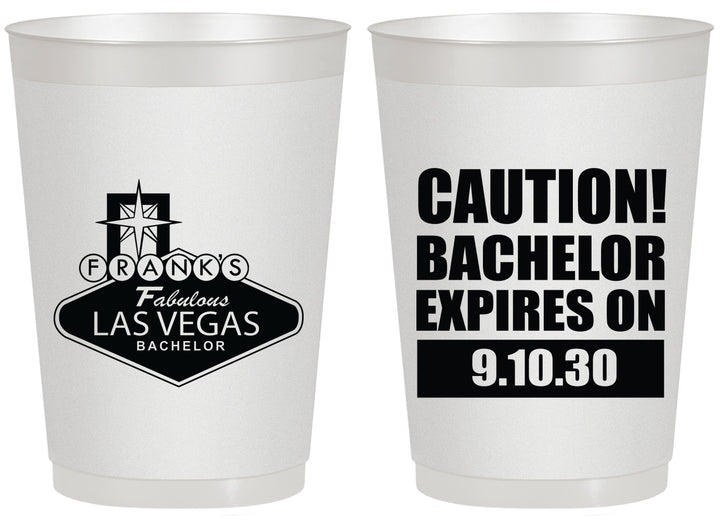 Personalized Bachelor Party 20 oz Frosted Cups - Las Vegas | 40056