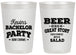 Personalized Bachelor Party 20 oz Frosted Cups - Great Story | 40057