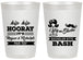 Personalized Bachelor Party 20 oz Frosted Cups - Wig Or Stache | 40058