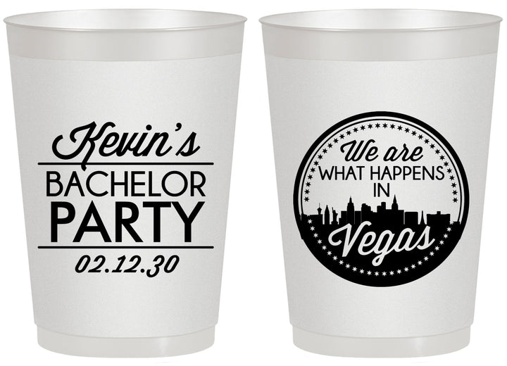 Personalized Bachelor Party 20 oz Frosted Cups - Last Vegas | 40060