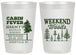 Personalized Bachelor Party 20 oz Frosted Cups - Camping | 40065