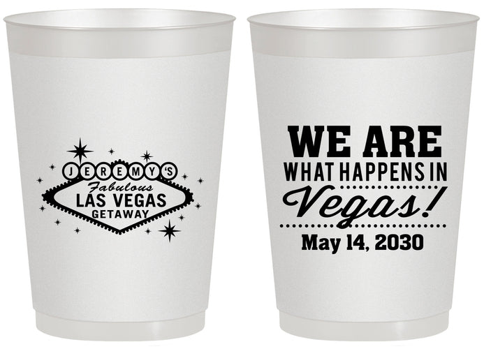 Personalized Bachelor Party 20 oz Frosted Cups - Las Vegas | 40066