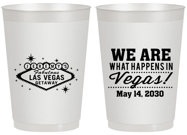 Personalized Bachelor Party 20 oz Frosted Cups - Las Vegas | 40066