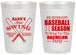 Personalized Bachelor Party 20 oz Frosted Cups - Baseball | 40075