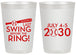 Personalized Bachelor Party 20 oz Frosted Cups - Baseball | 40087