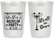 Personalized Bachelor Party 20 oz Frosted Cups - Mardi Gras | 40092