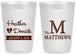 Personalized Wedding 20 oz Frosted Cups - Monogram | 402