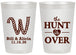 Personalized Wedding 20 oz Frosted Cups - Monogram Hunt Is Over | 406