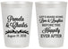 Personalized Wedding 20 oz Frosted Cups - Love Laughter Happily | 409