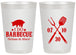 Personalized Wedding 20 oz Frosted Cups - I Do Barbecue Bbq | 410