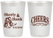 Personalized Wedding 20 oz Frosted Cups - Cheers Cowboy | 411
