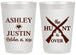Personalized Wedding 20 oz Frosted Cups - The Hunt Is Over | 412
