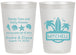 Personalized Wedding 20 oz Frosted Cups - Sandy Toes Salty Kisses | 419