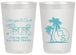 Personalized Wedding 20 oz Frosted Cups - Beach | 423