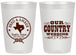 Personalized Wedding 20 oz Frosted Cups - Country Texas | 424