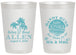 Personalized Wedding 20 oz Frosted Cups - Sandy Hugs Salty Kisses | 425