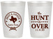 Personalized Wedding 20 oz Frosted Cups - The Hunt Is Over | 426