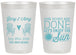 Personalized Wedding 20 oz Frosted Cups - Vows Are Done Enjoy Sun | 428
