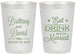 Personalized Wedding 20 oz Frosted Cups - Eat Drink Be Married | 430
