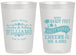 Personalized Wedding 20 oz Frosted Cups - Sandy Feet Salty Kisses | 434