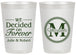Personalized Wedding 20 oz Frosted Cups - Monogram | 435