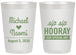 Personalized Wedding 20 oz Frosted Cups - Sip Sip Hooray | 437