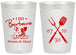 Personalized Wedding 20 oz Frosted Cups - I Do Barbecue Bbq | 446