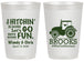 Personalized Wedding 20 oz Frosted Cups - Tractor Hitchin | 448
