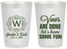Personalized Wedding 20 oz Frosted Cups - Vows Are Done Have Fun | 460