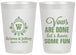 Personalized Wedding 20 oz Frosted Cups - Monogrammed | 462