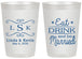 Personalized Wedding 20 oz Frosted Cups - Eat Drink Be Married | 463