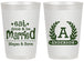 Personalized Wedding 20 oz Frosted Cups - Monogram | 464