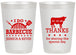 Personalized Wedding 20 oz Frosted Cups - I Do Barbecue Bbq | 468