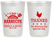 Personalized Wedding 20 oz Frosted Cups - I Do Barbecue Bbq | 469