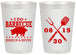Personalized Wedding 20 oz Frosted Cups - I Do Barbecue Bbq | 473