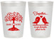 Personalized Wedding 20 oz Frosted Cups - Love Birds | 481