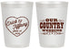 Personalized Wedding 20 oz Frosted Cups - Country Wedding | 484