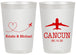Personalized Wedding 20 oz Frosted Cups - Destination | 492
