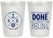 Personalized Wedding 20 oz Frosted Cups - Nautical | 495