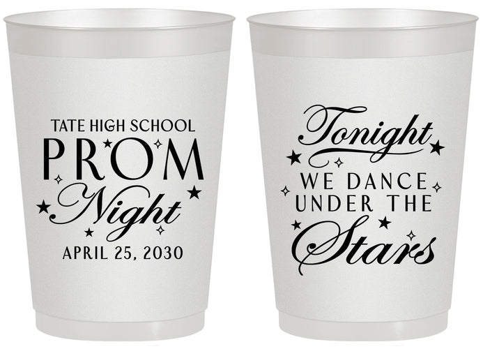 Personalized Prom 20 oz Frosted Cups - Tonight We Dance | 50000