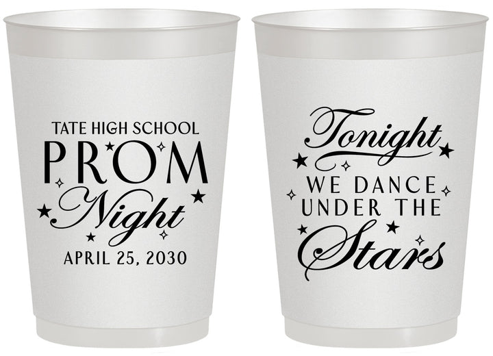 Personalized Prom 20 oz Frosted Cups - Tonight We Dance | 50000