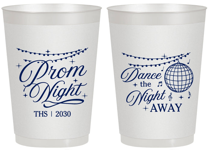 Personalized Prom 20 oz Frosted Cups - Dance The Night Away | 50001