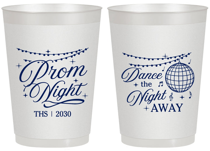 Personalized Prom 20 oz Frosted Cups - Dance The Night Away | 50001