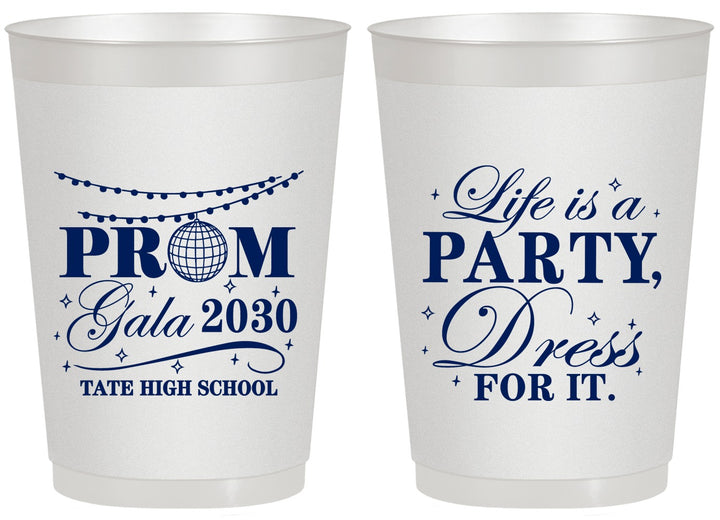 Personalized Prom 20 oz Frosted Cups - Lifes A Party | 50002