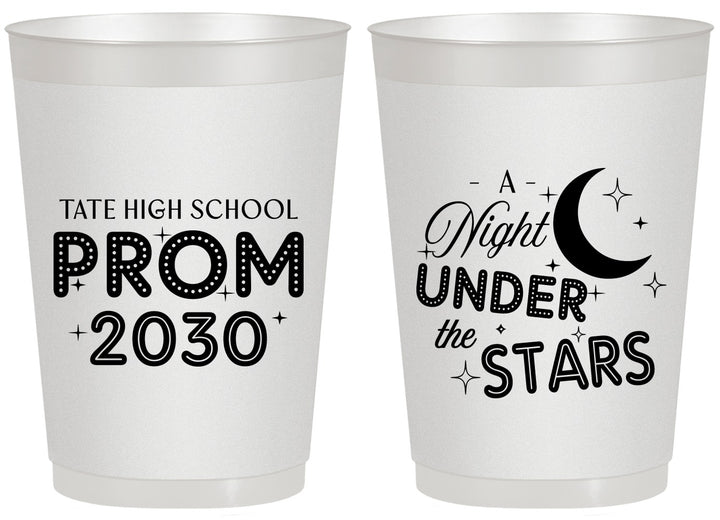 Personalized Prom 20 oz Frosted Cups - A Night Under The Stars | 50004
